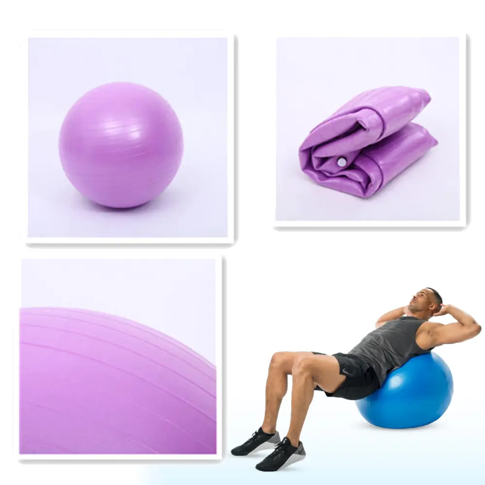 كرة التمارين الرياضية 65 سم PVC مضاد للانفجار